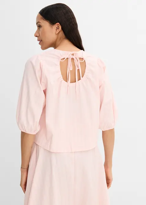 Bluse med volumermer, bonprix