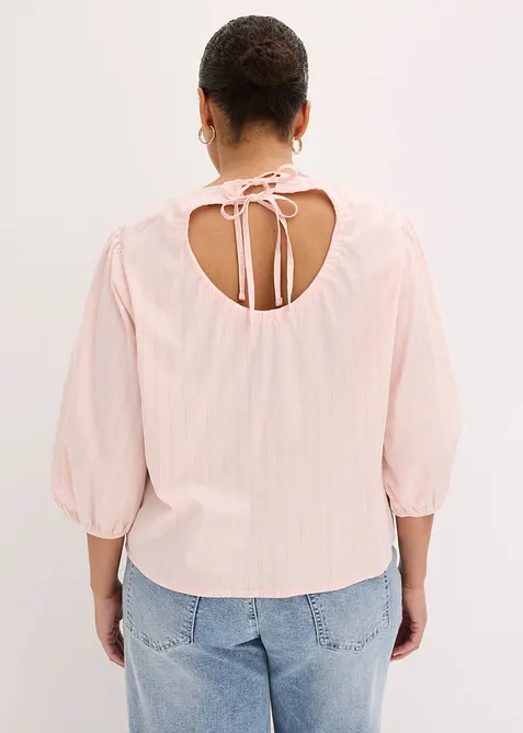 Bluse med volumermer, bonprix