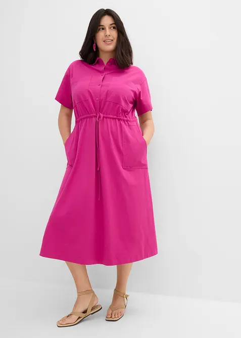 Jerseykjole i bomull med elastan, bonprix