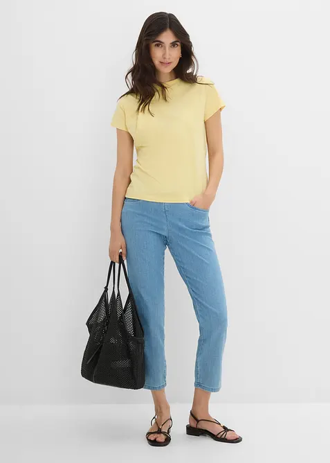 Straight-jeans, Mid Waist, komfortlinning, (2 pack), bonprix