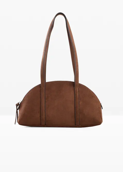 Skulderveske i imitert, semsket skinn, bonprix