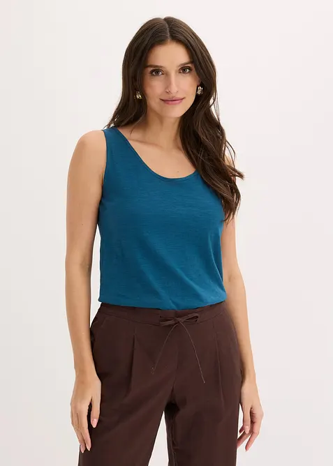 Jerseytopp i 100% &oslash;kologisk bomull, bonprix