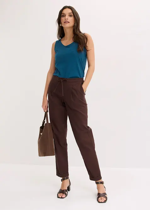 Jerseytopp i 100% &oslash;kologisk bomull, bonprix