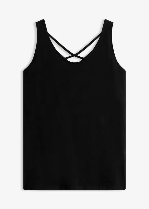 Jerseytopp i 100% &oslash;kologisk bomull, bonprix