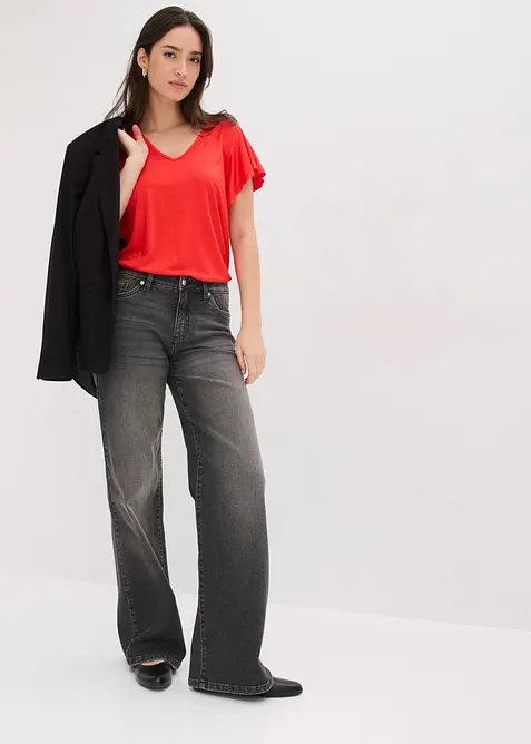 Topp i myk viskose, bonprix