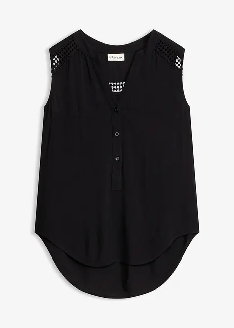 Blusetopp i 100% viskose, bonprix