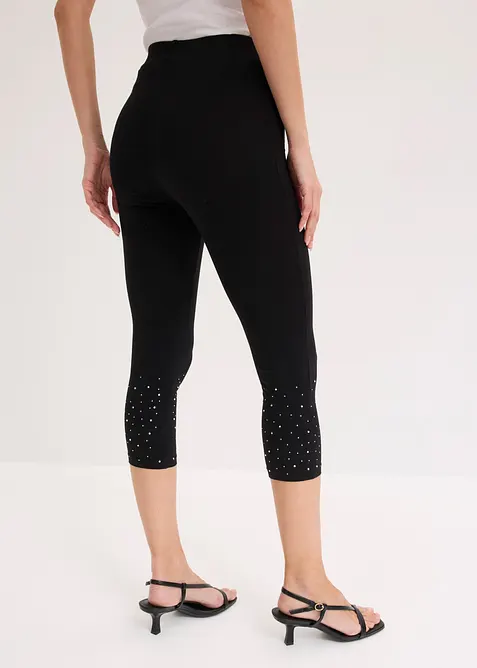 Caprileggings i bomullsmiks, bonprix