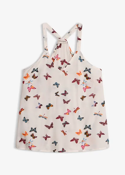 Ermel&oslash;s bluse i 100% viskose, bonprix