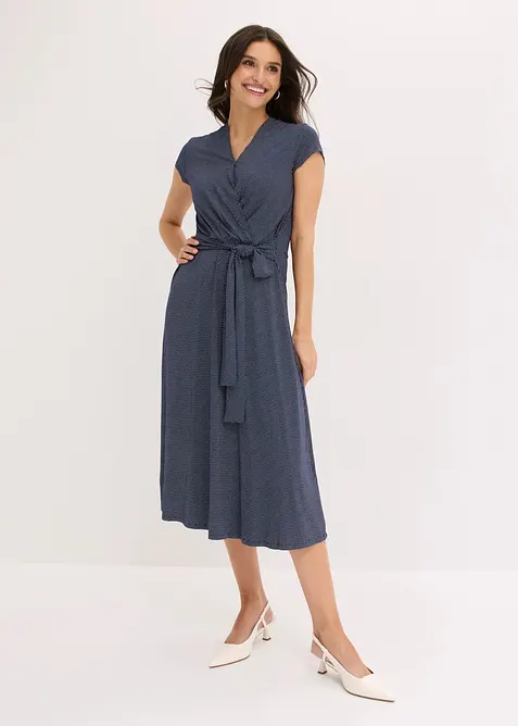 Midikjole i viskosemiks, bonprix