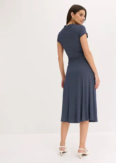 Midikjole i viskosemiks, bonprix