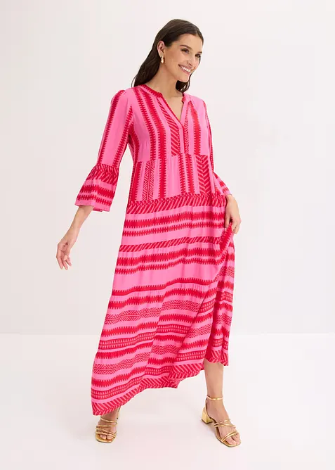 Maxikjole i lett viskose, bonprix