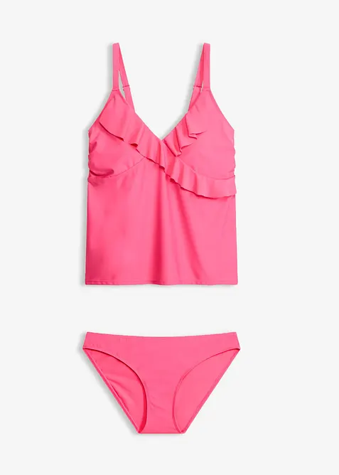 Tankini (2-delt sett) med volang, bonprix