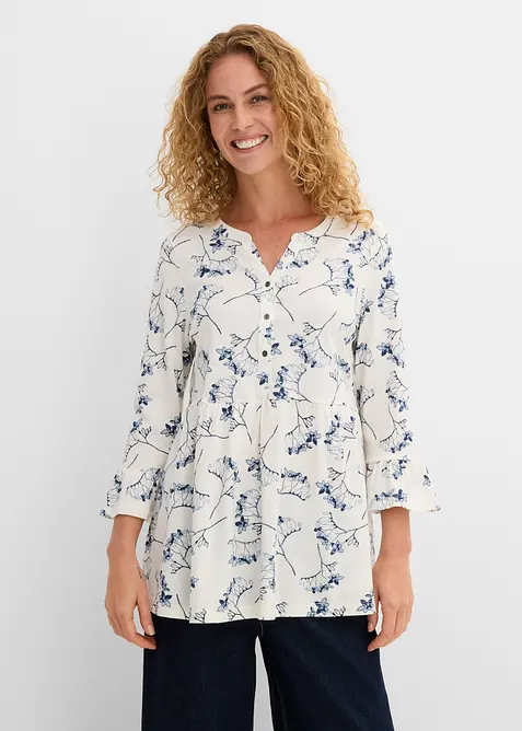 Trikottunika med 3/4-lange ermer, bonprix