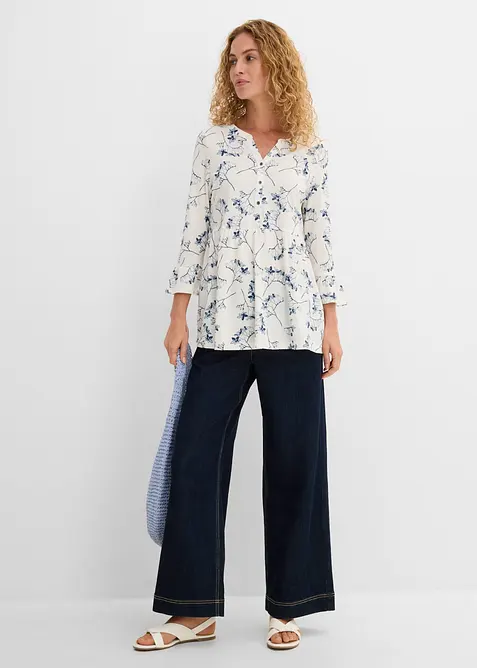 Trikottunika med 3/4-lange ermer, bonprix