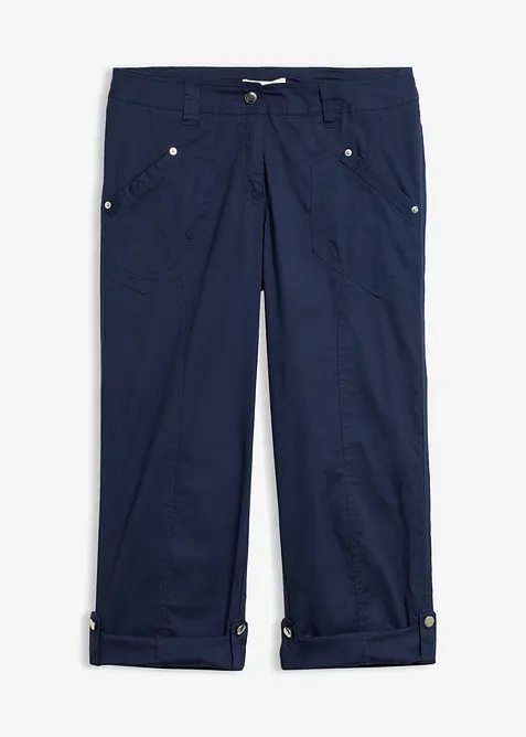 Cargo-bukse med stretch - 3/4 lang, bonprix