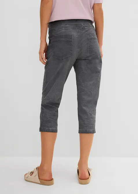 Bukse med kontrastfarget sn&oslash;ring, 3/4-lang, bonprix