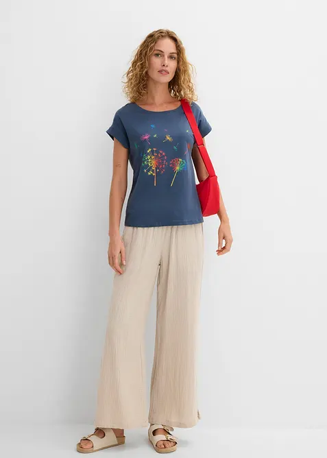 T-shirt med blomsterprint, bonprix