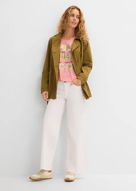 T-shirt med glittertrykk, bonprix