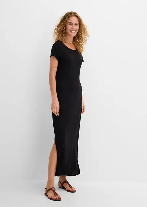 Jerseykjole i lett viskose med elastan, bonprix