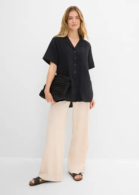 Skjorte i musselin, bonprix