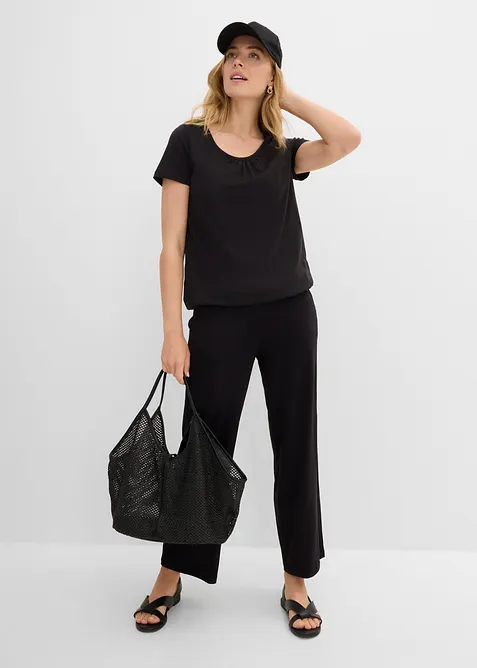 Topp i 100% bomull, kortermet, bonprix