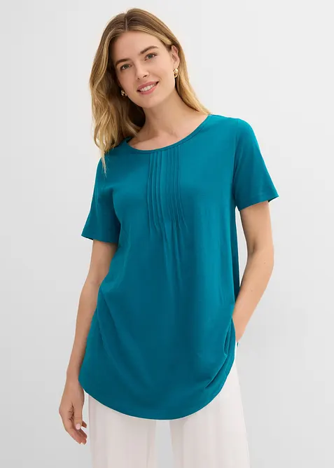 T-skjorte i A-fasong, kortermet, bonprix