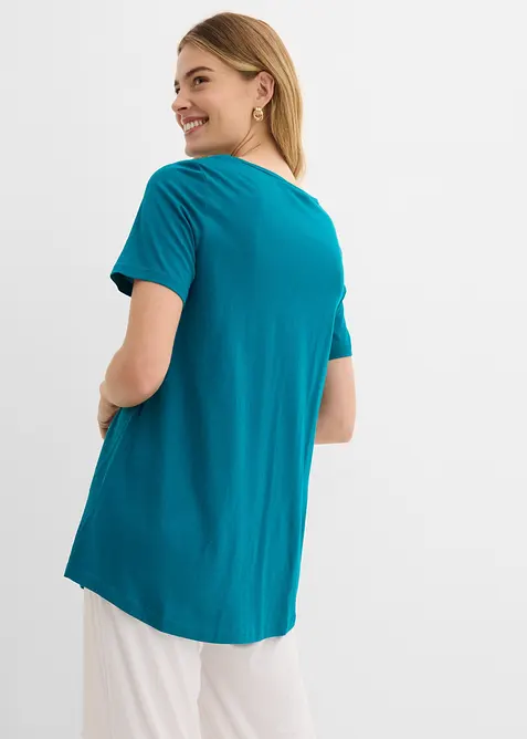 T-skjorte i A-fasong, kortermet, bonprix