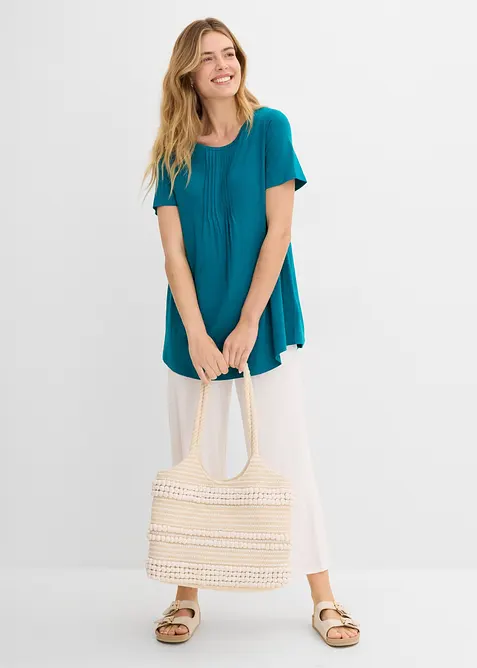 T-skjorte i A-fasong, kortermet, bonprix