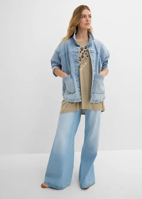 Topp i lett viskose, bonprix