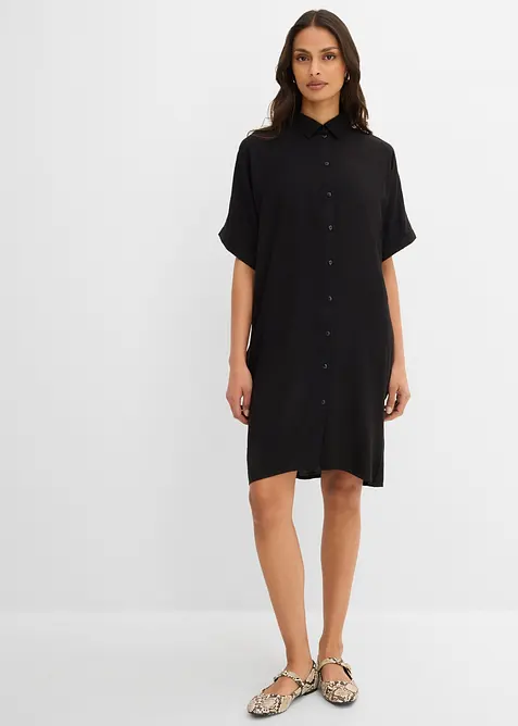 Skjortekjole i lett viskose, bonprix