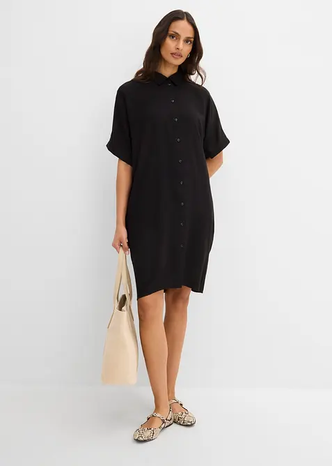 Skjortekjole i lett viskose, bonprix