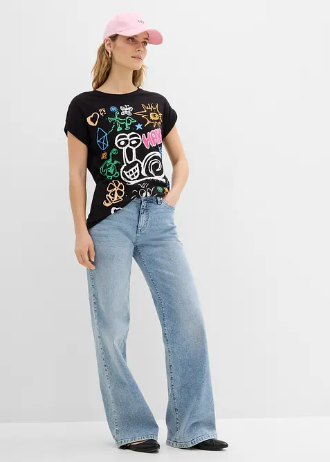 T-skjorte med trykk, bonprix