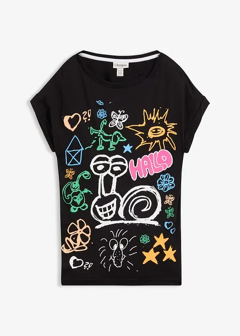 T-skjorte med trykk, bonprix