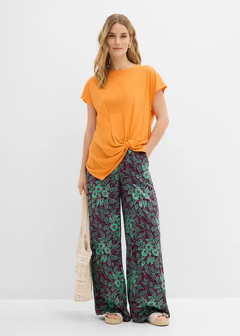 Vid bukse i lett viskose, bonprix