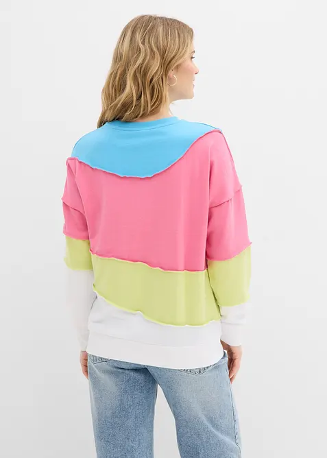 Sweatshirt i myk bomullsmiks, bonprix