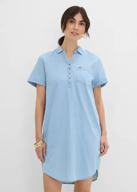 Jeanskjole, kortermet, bonprix