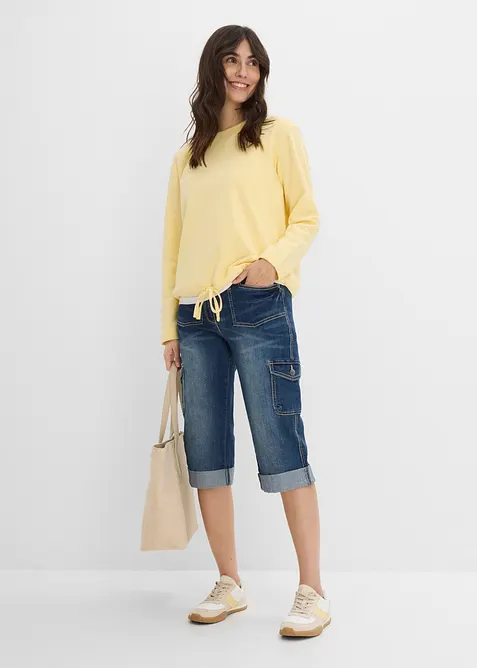 Cargo-jeans, Mid Waist, stretch, bonprix