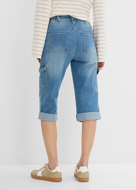 Cargo-jeans, Mid Waist, stretch, bonprix
