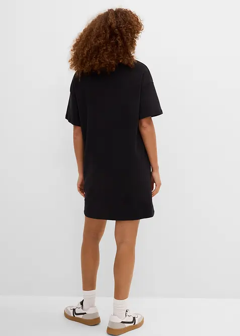 T-shirt kjole med V-utringning, oversized (2-pack), bonprix