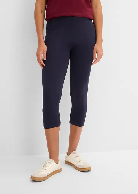 Capri-leggings i smal modell (2-pack), bonprix