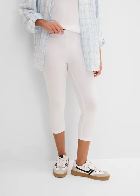 Capri-leggings i smal modell (2-pack), bonprix