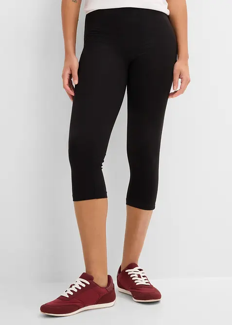 Capri-leggings i smal modell (2-pack), bonprix