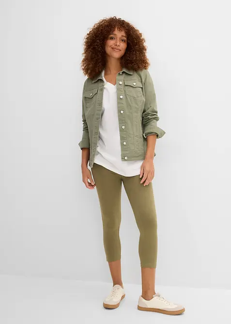 Capri-leggings i smal modell (2-pack), bonprix