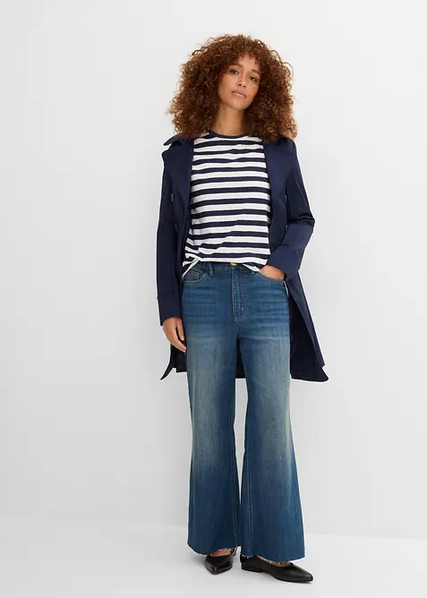 T-skjorte med rund hals (2-pack), bonprix