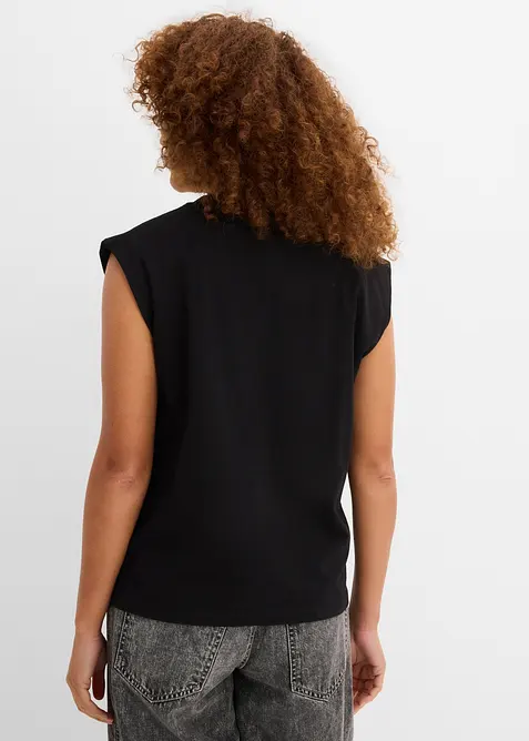 Oversized topp i 100% &oslash;kologisk bomull, bonprix