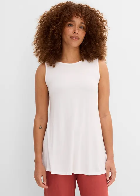 Lang topp av myk viskose, 2-pack, bonprix