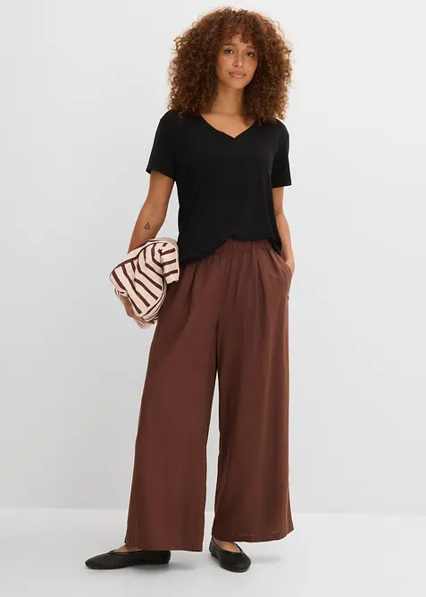 Topp med V-hals, bonprix