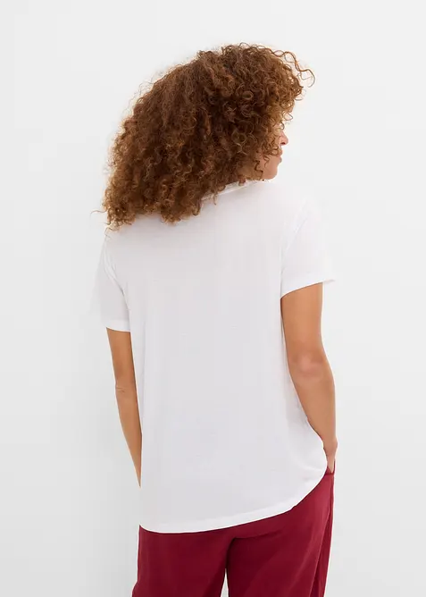 Topp med V-hals, bonprix