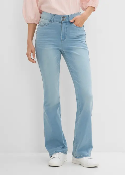 Bootcut-jeans Mid Waist, Shaping, bonprix