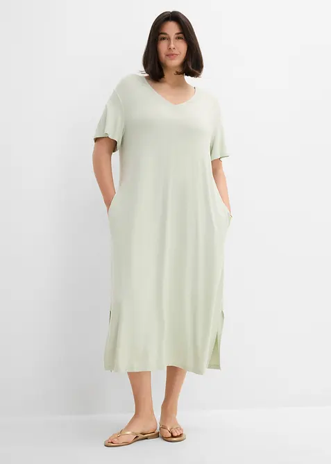 Jerseykjole i viskoseblanding, bonprix